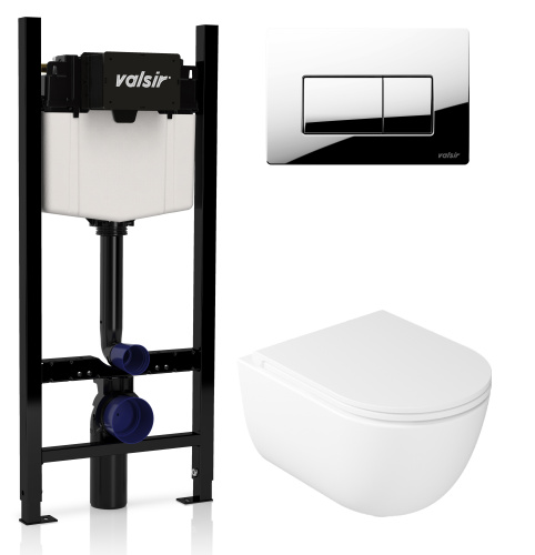 Комплект унитаза с инсталляцией VALSIR KIT VSCR  7334NEMT Slim